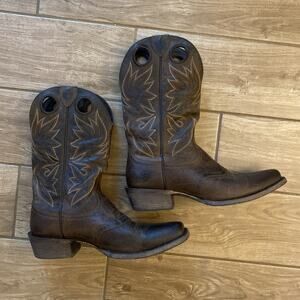 Ariat Circuit Striker Weathered Brown Square Toe Cowboy Boot 10019974 9.5 D